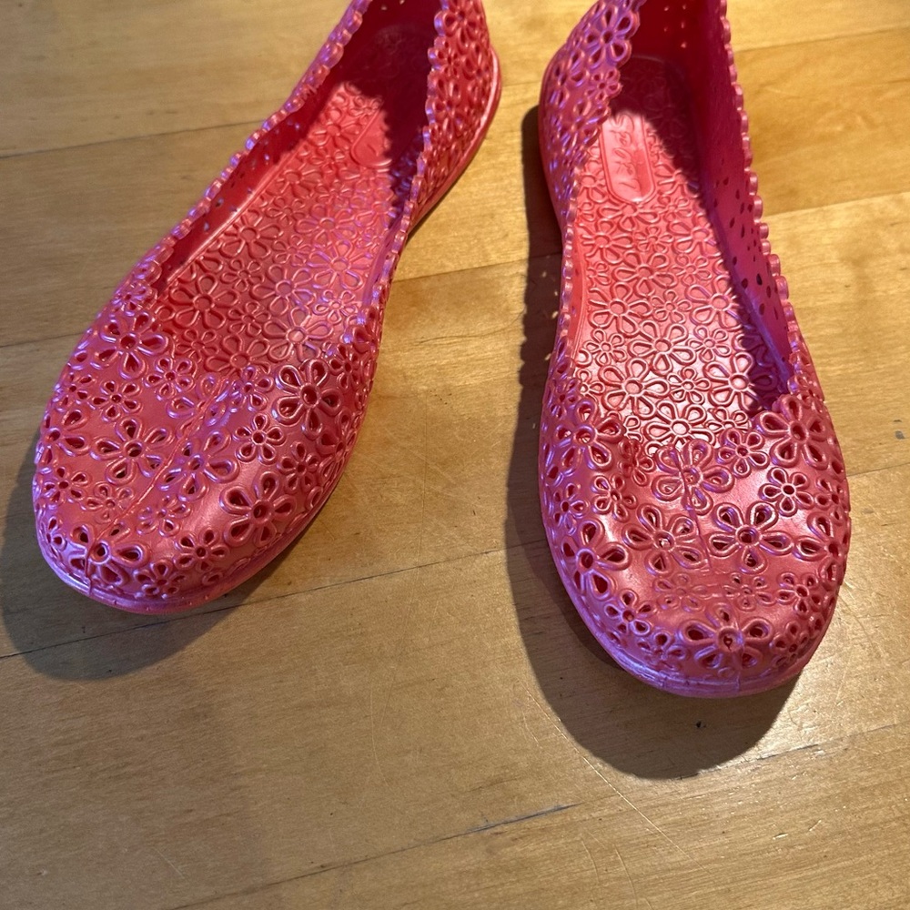 Pink Floral Women's Flats